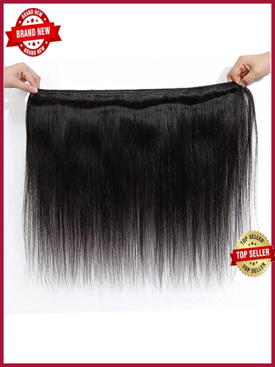 10A Brazilian Virgin Straight Human Hair Weave Bundles 3 Bundles 50g Each